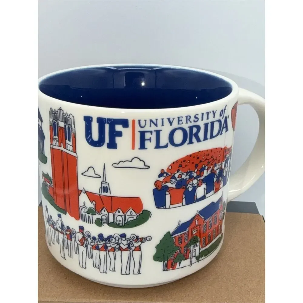 Starbucks UF University of Florida Gators Campus Been There Mug NEW IN BOX  logo